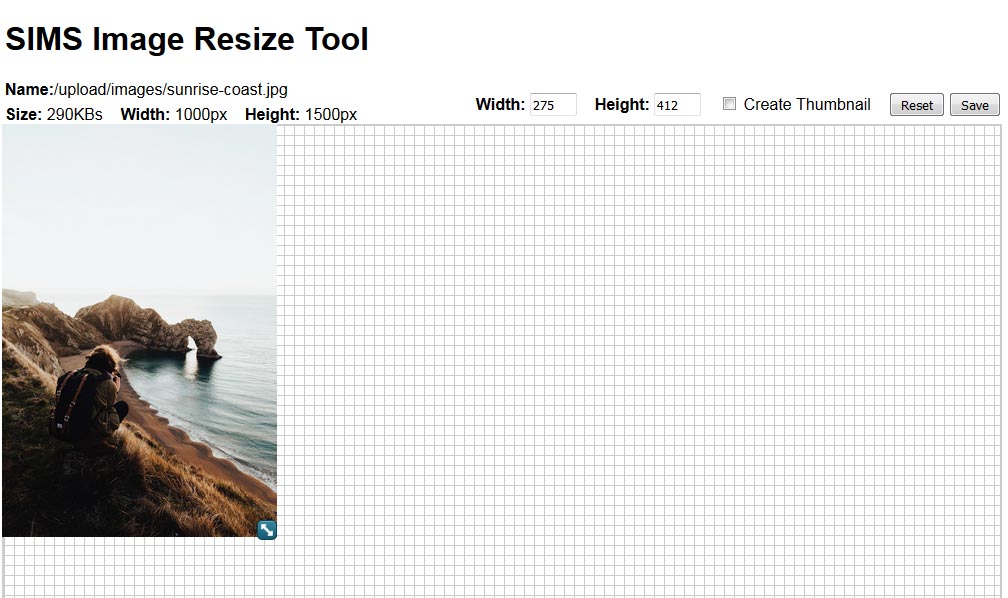 SIMS Image Resizer Tool Image Resizer Tool