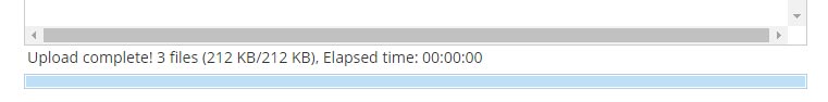 Upload Complete CMS
