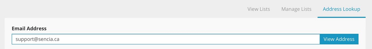 Address Lookup