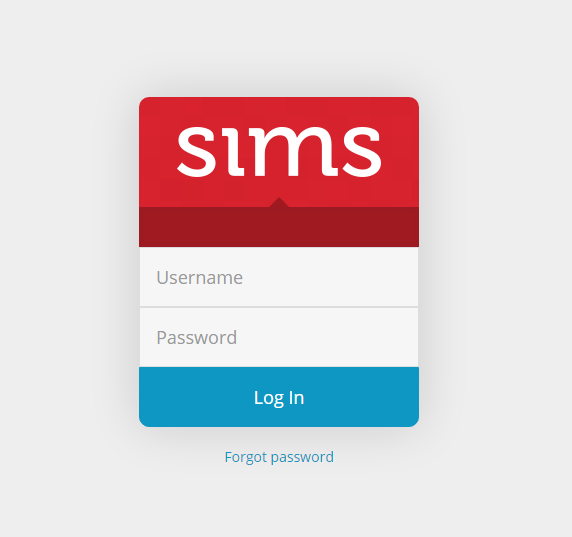 SIMS Login Interface login-2